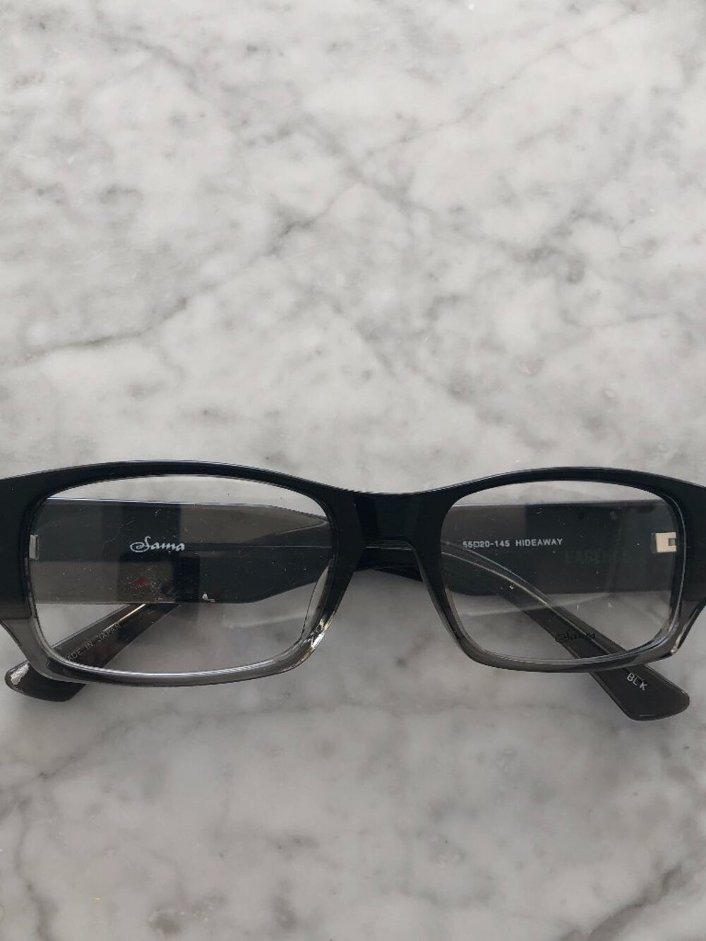 NEW SAMA EYEWEAR OPTICAL FRAMES MODEL HIDEAWAY IN BLACK COLOR